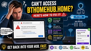 BT Hub address troubleshooting graphic