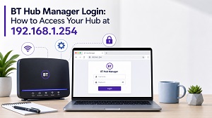 BT Hub Manager login screen